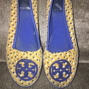 Tory Burch canvas slip ons